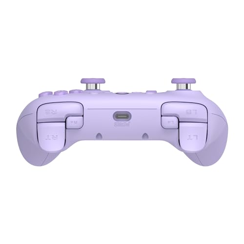 8BitDo Ultimate 2C Wired Controller for Windows PC and Android, with 1000Hz Polling Rate, Hall Effect Joysticks and Hall Triggers, and Remappable L4/R4 Bumpers (Purple) - color: Purple
