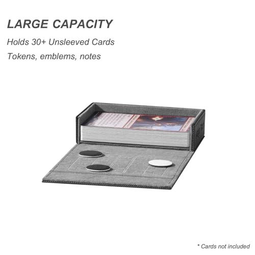 Pocket Dice Box (Adventurer Module) - Built-in Life Tracker - Fits 15 Counter Dice (15 mm) or 30+ Unsleeved Cards - Stores Inside Adventurer - MTG, PTCG & More (2. Artifact (Black/Grey)) - color: 2. Artifact (Black/Grey)
