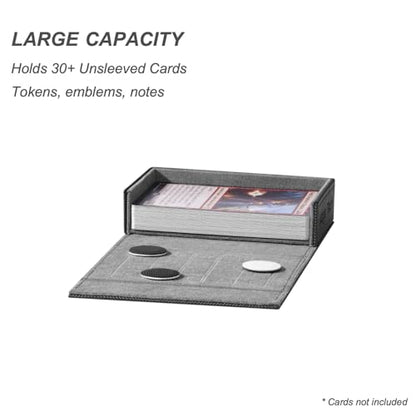 Pocket Dice Box (Adventurer Module) - Built-in Life Tracker - Fits 15 Counter Dice (15 mm) or 30+ Unsleeved Cards - Stores Inside Adventurer - MTG, PTCG & More (2. Artifact (Black/Grey)) - color: 2. Artifact (Black/Grey)