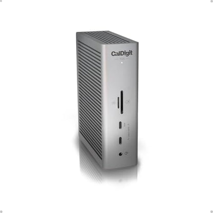 CalDigit TS5 Thunderbolt 5 Dock - 15 Port, 140W Charging, 80Gb/s TBT 5 x 4, USB-C 10Gb x 3, USB-A x2, 2.5Gb Ethernet, Dual 8K@60Hz Displays, SD & microSD UHS-II, 1m Braided Cable, Space Gray 240W PSU - style: TS5