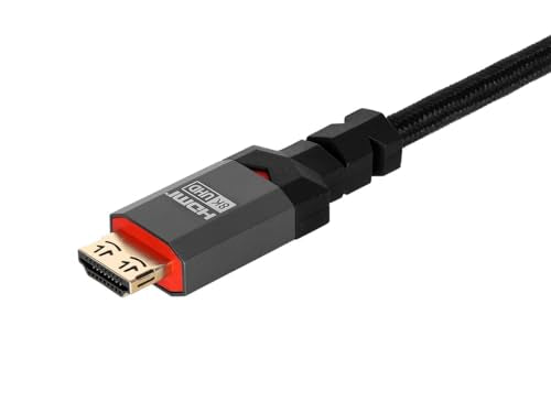 Monoprice 8K Certified Ultra High Speed HDMI Cable - 25 Feet - Black | Braided - HDMI 2.1, 8K@60Hz, 4k@120Hz, 48Gbps, HDR, VRR, CL3 in-Wall Rated - size: 25 Feet