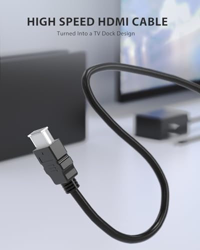 TV Dock Station for Switch/Switch OLED Replacement 3-in-1 – Includes Original IC Module, AC Charger & High-Speed HDMI Cable, Supports 1080P HD Output & Console Charging (Not Compatible with Switch 2)