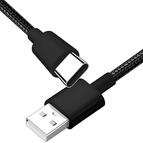 USB Type C Nylon Braided Charging Cable for PS5 Controller | Compatible with Xbox Series X S, Switch Pro Controller, Elite Series 2, Charger Cord Replacement, 6.6 Feet Length - style: 6.6 FT