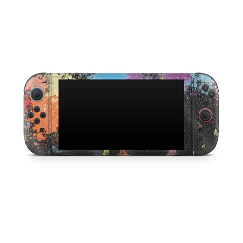 Glossy Glitter Gaming Skin Compatible with Nintendo Switch 2 Console Only - Splatter - Premium 3M Vinyl Protective Wrap Decal Cover - Easy to Apply | Crafted in The USA by MightySkins - color: Splatter, size: Switch 2 Console Skin Only, style: Glossy Glit