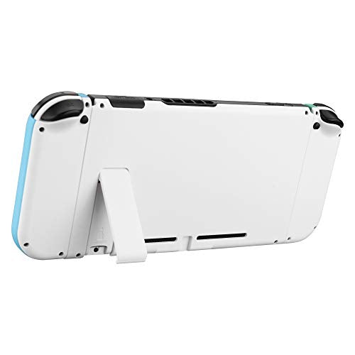 eXtremeRate DIY Replacement Shell Buttons for Nintendo Switch, Mint Green & Heaven Blue Back Plate for Switch Console, Housing Case with Buttons for Joycon Handheld Controller [Only Shell, NO Console] - color: Mint Green & Heaven Blue