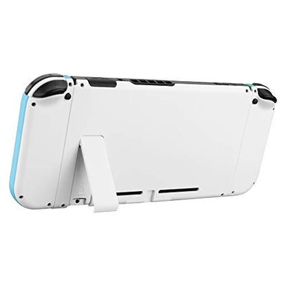 eXtremeRate DIY Replacement Shell Buttons for Nintendo Switch, Mint Green & Heaven Blue Back Plate for Switch Console, Housing Case with Buttons for Joycon Handheld Controller [Only Shell, NO Console] - color: Mint Green & Heaven Blue