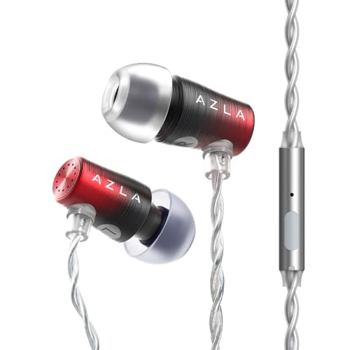 AZLA AZEL GEN3 Gaming Earbuds with Mic for PS5, Xbox, PC & More | Japan's VGP Award Winner for 2 Consecutive Years, Tuned for FPS Games - color: Red Black