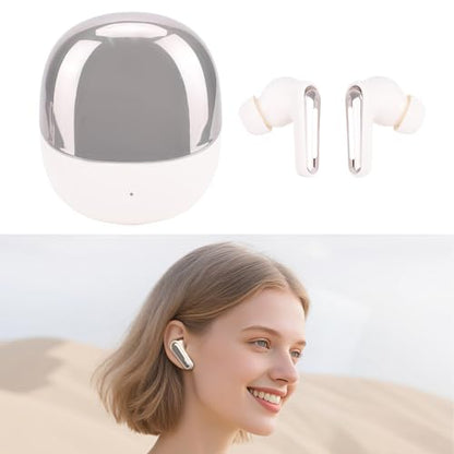 Cryfokt Wireless Gaming Earbuds, 20ms Ultra Low Latency Bluetooth 5.4 Dual Mode Gaming Earbuds, 13mm Dynamic Drivers with USB C Dongle ENC Mic for VR Phone Tablet (White) - color: White