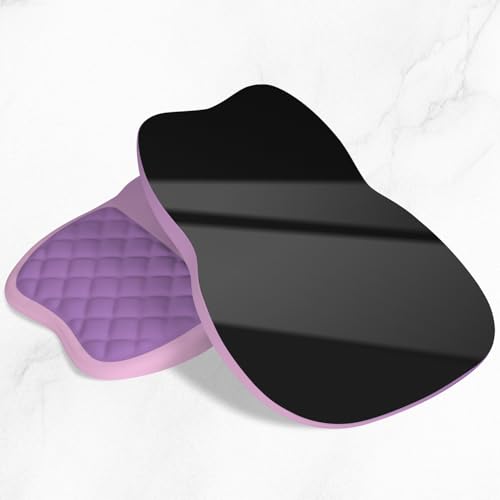 ITNRSIIET Ergonomic Mouse Pad Wrist Support with Memory Foam Massage Bulge & Non-Slip PU Base, Carpal Tunnel Pain Relief, Prevent Wrist Sweating, 12 x 8 x 1.2 inch, Purple Pink Gradient - color: Purple Pink Gradient