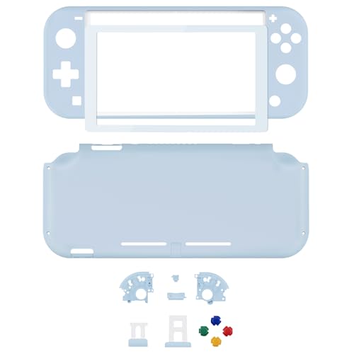 eXtremeRate Sky Blue DIY Replacement Shell for Nintendo Switch Lite, NSL Handheld Controller Housing w/Screen Protector, Custom Case Cover for Nintendo Switch Lite - color: Sky Blue