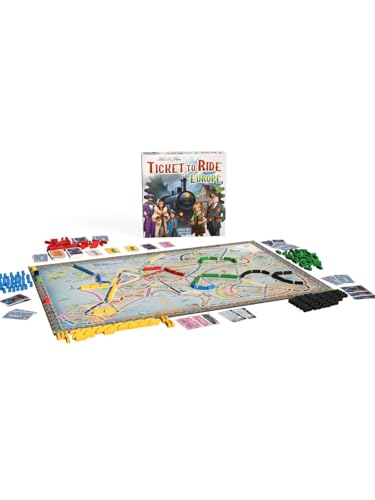 Ticket to Ride Europe Board Game (2026 Refresh) | Classic Train Adventure Strategy Game for Families, Kids and Adults, Ages 8+, 2-5 Players, 30-60 Minute Playtime - style: New Edition