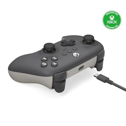 8BitDo Ultimate C Wired Controller for Xbox with Hall Effect Joysticks and Triggers, RGB Lighting Fire Ring, Compatible with Xbox Series X|S, Xbox One, Windows 10/11 - Officially Licensed (Dark Gray) - color: Dark Gray