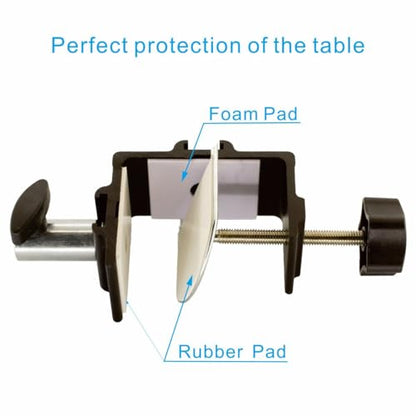 Replacement Heavy Duty C Clamp for 1/2” Base Magnifying Lamp,Desk Lamp,Swing Arm Lamp,Phone I pad Mount,Tablet Mic Holder,Table Mount Clamp for Microphone Stand Mic Boom Arm (G1 BLACK) - color: G1 Black