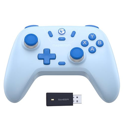 GameSir Nova Lite Wireless Controller for PC,Hall Effect Sticks & Trigger | Bluetooth Controller Gamepad with Hall Effect Trigger,Turbo,Rumble Vibration,Android, Switch & Steam Deck - color: Nova Lite(Blue)