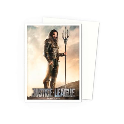 Dragon Shield | Matte Art Sleeves | 100 CT - Smooth & Tough Premium TCG Sleeves | Compatible with Pokemon, One Piece & Magic the Gathering | Aquaman Justice League - color: Justice League - Aquaman