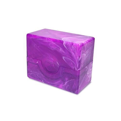 BCW Prism Deck Case - Charoite Purple | Holds 50 Double-Sleeved or 60 Single-Sleeved Cards | Secure Snap Closure | Compatible Collectible Card Bins | TCG Storage Box - color: Charoite Purple
