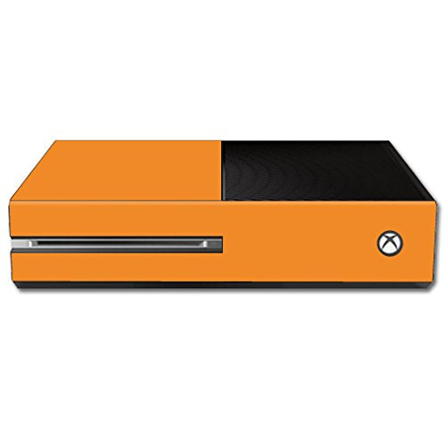MightySkins Skin Compatible with Microsoft Xbox One Console wrap Sticker Skins Solid Orange - color: Orange