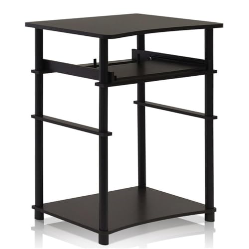 Furinno Home Computer Desk, Espresso/Black - color: Espresso/Black, size: 16 Inch