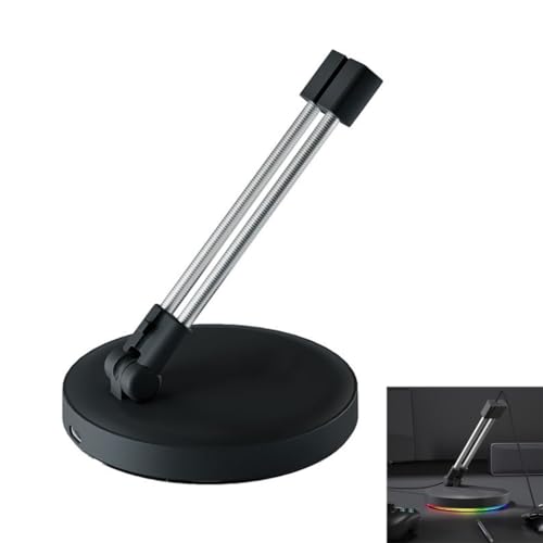 Color LED Gaming Mouse Bungee Slipproof Rubber Base Cable Management Bracket