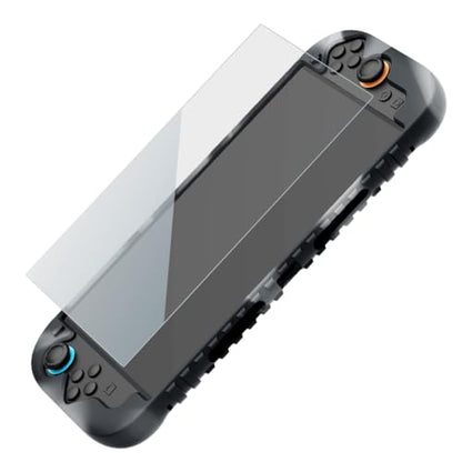 Silicone Case+Tempered Glass Film Set For Switch 2 Protective cover Shockproof Protection Shell Handheld Game Console Accessories