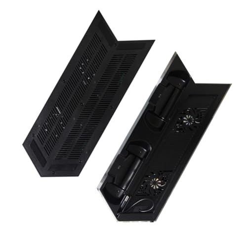 Uonlytech Vertical Stand Cooling Fan Base for Controllers Console Stand with 2 Fans Charging Station Dual Charger Ports Hub