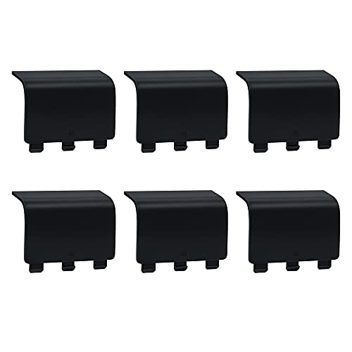 Mcbazel Battery Cover for Xbox Series X/S, Universal Replacement Battery Back Shell Door Lid Repair Part for Xbox Series S/X Controllers (6 Packs) - Black (NOT for Xbox One/Elite 1&2 Controllers) - color: Black
