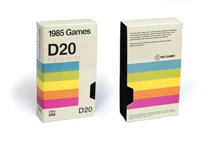 VHS Rainbow Handmade Resin Sharp Edge DND Dice Set – 7 Dice for Roleplaying Games - style: Rainbow