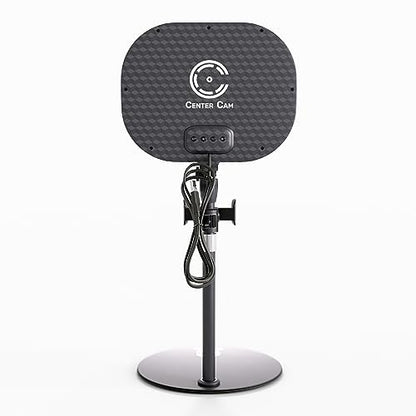 Camera Light for Computer - Video Conference Lighting, Podcast Lighting, Light for Zoom, Microsoft Teams, Streaming Twitch, Continuity Camera, Standing USB LED Ring Light - Center Cam