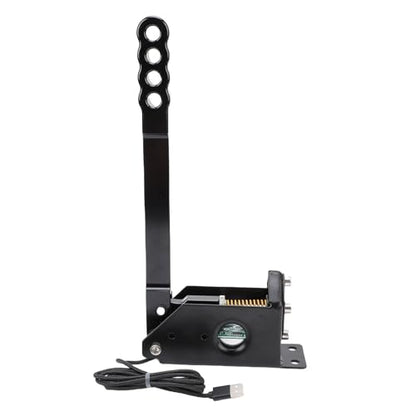 UPALDHOU 64 Bit PC USB Handbrake, Hall Sensor Linear Sim Handbrake with Smart Calibration and Adjustable Handle, for Windows PC Racing Games ETS2 ATS Horizon 45 Assetto