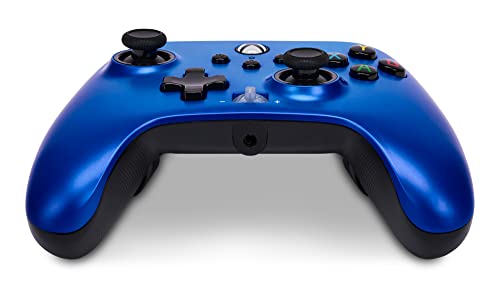 PowerA Enhanced Wired Controller for Xbox Series X|S - Sapphire Fade, gamepad, wired video game controller, gaming controller, Xbox Series X|S, Officially Licensed for Xbox - color: Sapphire Fade