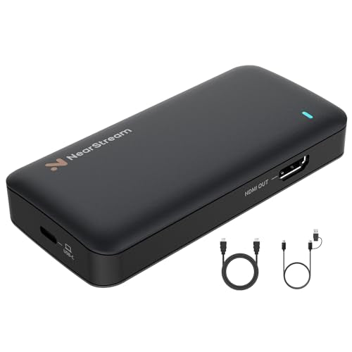 NearStream 4K HDMI Capture Card, USB 3.0 Video Capture Card for Live Streaming & Gaming, Record in 1080P 60FPS with Ultra-Low Latency, Compatible with PS5, PS4, Xbox, Switch, Windows/Mac/Linux (CCD10) - style: 1080P60-CCD10