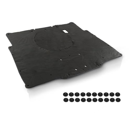 PIT66 Hood Insulation Pad Heat Shield & Clips Compatible with 1980 1981 Chevy Camaro Black - style: 1980-1981 Chevy Camaro