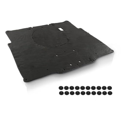 PIT66 Hood Insulation Pad Heat Shield & Clips Compatible with 1980 1981 Chevy Camaro Black - style: 1980-1981 Chevy Camaro