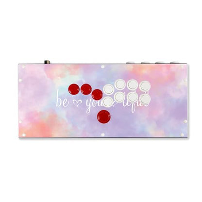 Gaming Skin Compatible with Hit Box (PS4/PC) - BeYouTiful - Premium 3M Vinyl Protective Wrap Decal Cover - Easy to Apply | Crafted in The USA by MightySkins - color: Beyoutiful