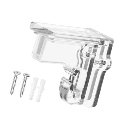 Gaming Accessories Wall Mount Stand Controller Clear Acrylic Bracket with Hook Easy Installation Angled Controller Mount