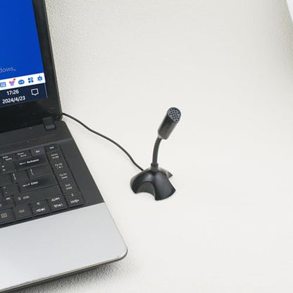 LANDIBO 3.5mm Microphone，Adjustable gooseneck Mini for Laptop/Desktop Computers pc Microphone，Plug and Play, Driver-Free Desk Microphone，Recordings, Games, Streaming, podcasts. (3.5MM) - style: 3.5MM