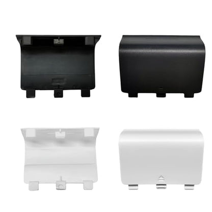 4 Pack One Controller Battery Cover for Xbox One, One S/One X Controller Battery Back Cover [NOT for Xbox Series X/S], Battery Back Shell Covers for Xbox One, One S, One X Controller(White/Black) - color: Black&White