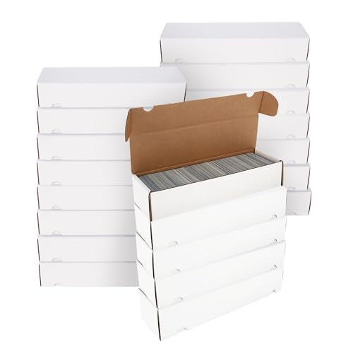 BCW 800ct Trading Card Storage Boxes - 20 Pack | Organizer for Sports Cards, MTG, Pokemon, and Card Games | Assemby Required - style: 20 Pack