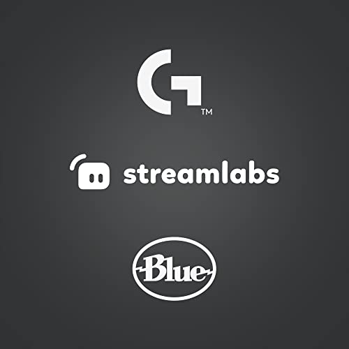 Logitech Blue Yeti Game Streaming Kit with Yeti USB Gaming Mic, Blue VO!CE Software, Exclusive Streamlabs Themes, Custom Pop Filter, PC/Mac/PS4/PS5 - Blackout