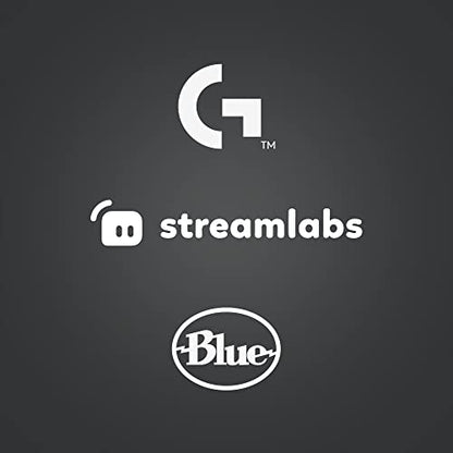 Logitech Blue Yeti Game Streaming Kit with Yeti USB Gaming Mic, Blue VO!CE Software, Exclusive Streamlabs Themes, Custom Pop Filter, PC/Mac/PS4/PS5 - Blackout