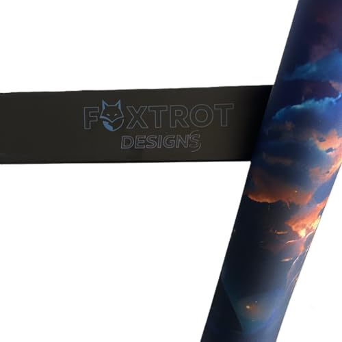Foxtrot Designs TCG Playmat, Cosmic Dragon in Space. 24in x 14in, Premium Stitched Edges, Non-Slip Base for MTG and Other Trading Card Games. MTG Playmat. (Cosmic Hunger) - color: Cosmic Hunger