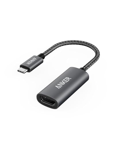 Anker USB C to HDMI Adapter (4K@60Hz), 310 USB-C Adapter (4K HDMI), for MacBook Pro, MacBook Air, iPad Pro, Pixelbook, XPS, Galaxy, and More(Compatible with Thunderbolt 3 Ports) | 4K HDMI for MacBook Pro, MacBook Air, iPad Pro, Pixelbook, XPS, Galaxy, and