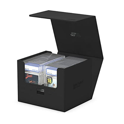 Ultimate Guard Minthive 30+, Deck Case for 30 Magnetic Card Cases, Perfect Storage for Graded Cards, Black, Secure Closure & Snaplock Mechanism - color: Black