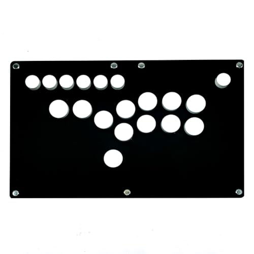 XIAO SHI MIN STORY Ultra-Thin All Buttons Style Arcade Joystick Fight Stick Game Controller for PS4/PC/USB Hot-Swap Cherry MX WASD Layout/Steam Game Keyboard