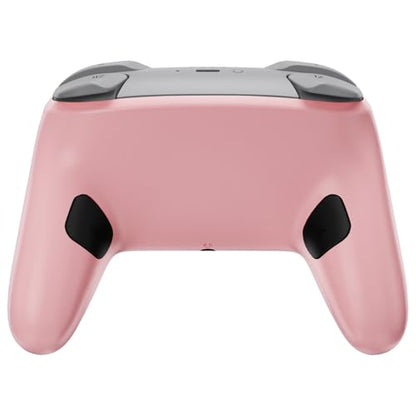 eXtremeRate Bottom Shell for Nintendo Switch 2 Pro, Puffy Pink | Custom DIY Rear Back Plate Housing Replacement Cover Case for Nintendo Switch 2 Pro Controller - color: Puffy Pink