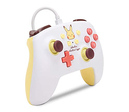 PowerA Enhanced Wired Controller for Nintendo Switch - Pikachu Electric Type, Nintendo Switch - OLED Model, Gamepad, Game controller, Wired controller, Officially licensed