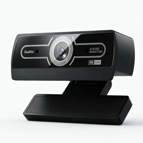 2K Webcam with Microphone, 1440P QHD Web Cam for Desktop Computer, Plug and Play USB Computer Camera for Laptop/PC, Streaming Web Camera with Auto Light Correction for Zoom/Teams/Skype, Mac/Windows - style: K1-2K
