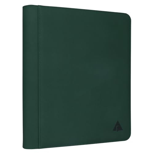 Top loader Binder, Holds 504 Top loaders, 9-Pocket Top Loader Binders with Sleeves for TCG & Sports Cards in 3'' x 4'' Top loaders -Green - color: Green