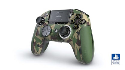 Nacon Revolution 5 Pro Officially Licensed PlayStation Wireless Controller | For PS5 / PS4 / PC - Hall Effect Joysticks and Triggers, Trigger Stops, Mappable Buttons, 8-way and 4-Way D-pad - Field Camo - color: Field Camo