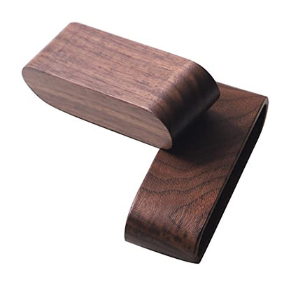 muso wood Business Card Holder for Desk 4 Pack (Walnut) | Wooden Display Business Card Stand for Office Tabletop - size: Walnut 4 Pack